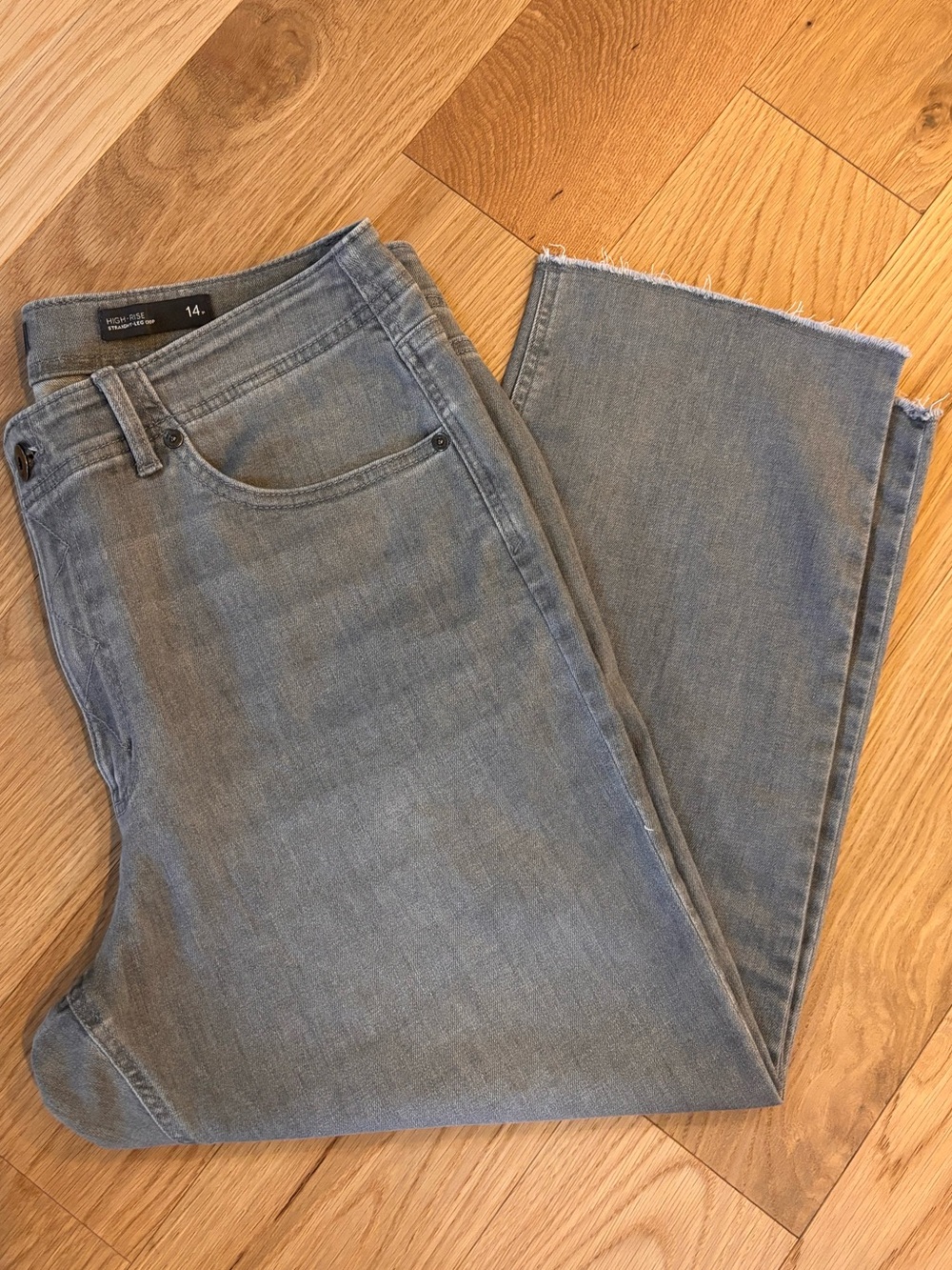 J.Jill High Rise Straight-Leg Crop Jean 14P